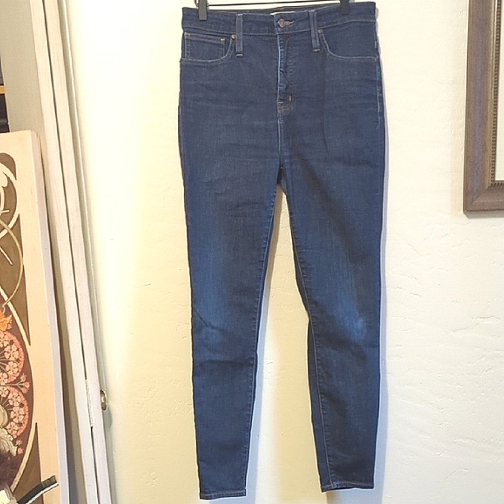 Madewell High Rise Dark Blue Jeans